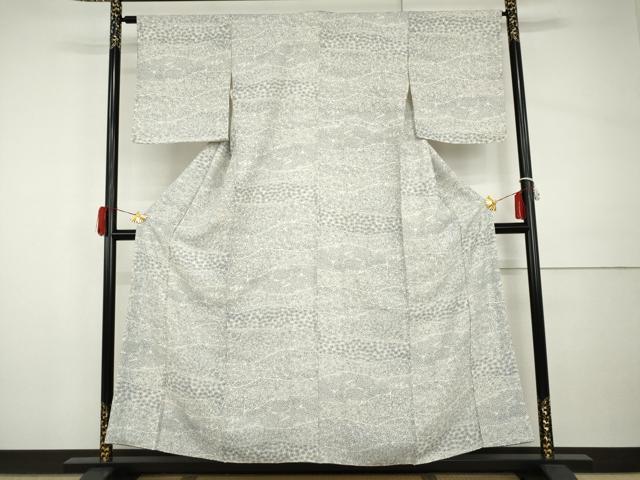 平和屋着物●上質な小紋　草花文　正絹　逸品　AABI0038cs