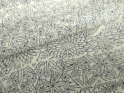 平和屋着物●上質な小紋　草花文　正絹　逸品　AABI0038cs