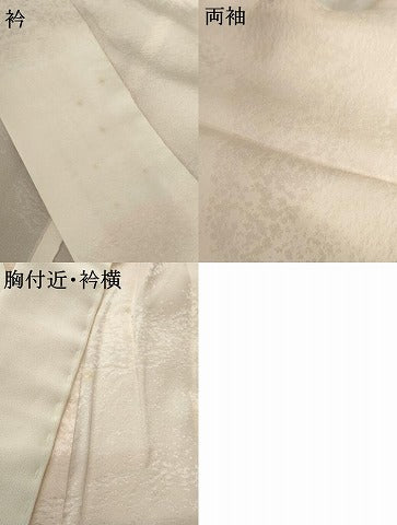 平和屋着物●長襦袢　無双仕立て　雲重ね地紋　正絹　逸品　AABI0047cs