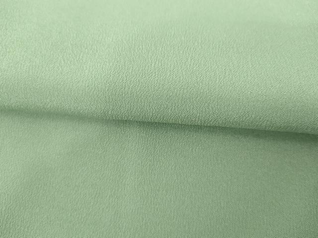 平和屋着物▽色無地　単衣　柳染色　洗える着物　AABI0061cs