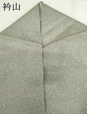 平和屋着物▽上質な小紋　単衣　霞文　暈し染め　鬼しぼ縮緬　正絹　逸品　AABI0076cs
