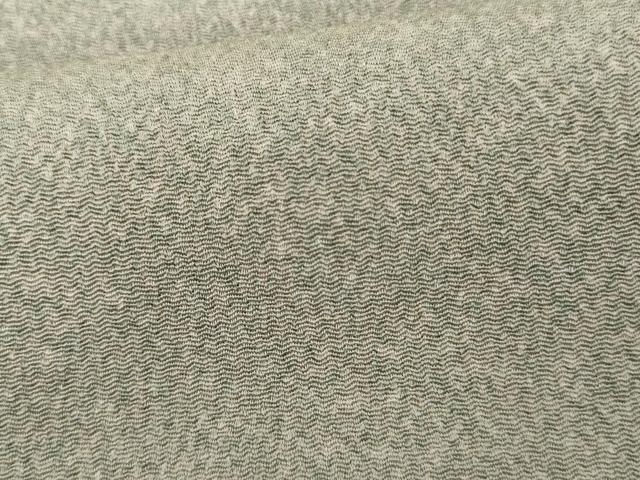 平和屋着物▽上質な小紋　単衣　霞文　暈し染め　鬼しぼ縮緬　正絹　逸品　AABI0076cs