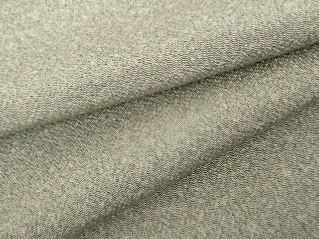 平和屋着物▽上質な小紋　単衣　霞文　暈し染め　鬼しぼ縮緬　正絹　逸品　AABI0076cs