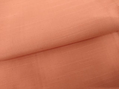 平和屋着物▽上質な紬　単衣　東雲色　正絹　逸品　AABI0087cs