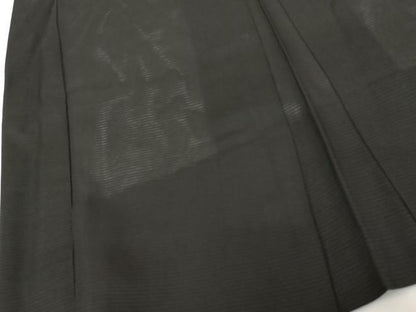 平和屋着物▽男性　黒紋付　羽織　スリーシーズン　春夏秋　塵除け　正絹　逸品　AABI0088cs