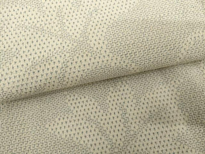 平和屋着物▽本塩沢　単衣　110亀甲　唐草文　正絹　逸品　AABI0090cs