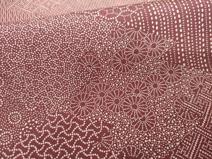 平和屋着物▽江戸小紋　単衣　松皮菱吉祥花文　小田急百貨店扱い　正絹　逸品　AABI0091cs