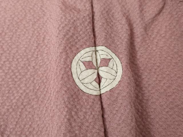 平和屋着物▽上質な色無地　単衣　石竹色　正絹　逸品　AABI0097cs