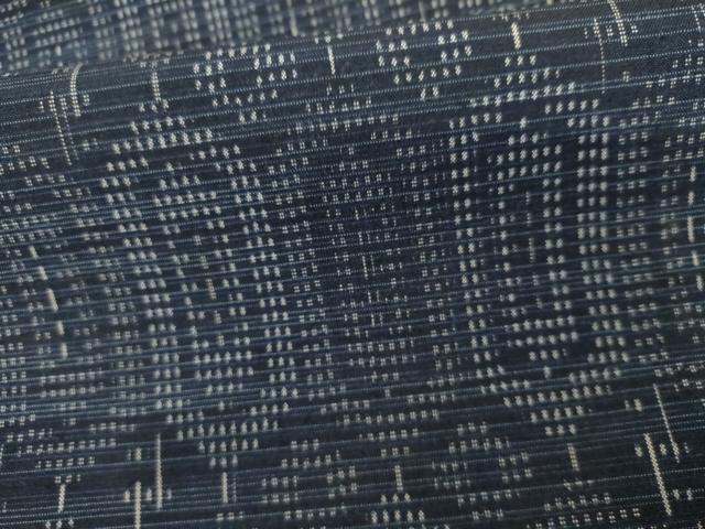 平和屋着物▽上質な紬　単衣　亀甲文　正絹　逸品　AABI0098cs