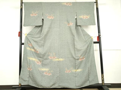平和屋着物●訪問着　桐　金彩　伊勢丹扱い　正絹　逸品　AABI0103cs