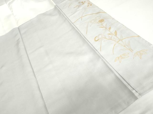 平和屋着物●訪問着　枝花文　暈し染め　金彩　正絹　逸品　AABI0111cs