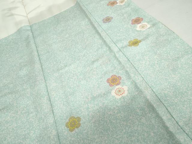 平和屋着物●京友禅の第一人者　松井青々　訪問着　枝梅　金銀彩　正絹　逸品　AABI0116cs