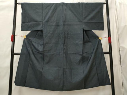 平和屋着物▽男性　本場大島紬　単衣　横縞　正絹　逸品　AABI0121st