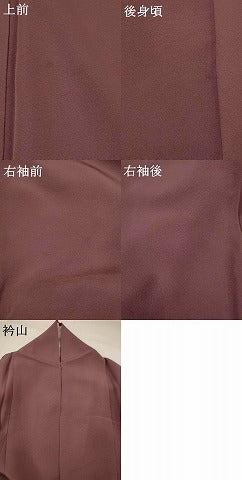 平和屋着物▽上質な色無地　単衣　作家物　紋意匠　二藍色　正絹　逸品　AABI0123st