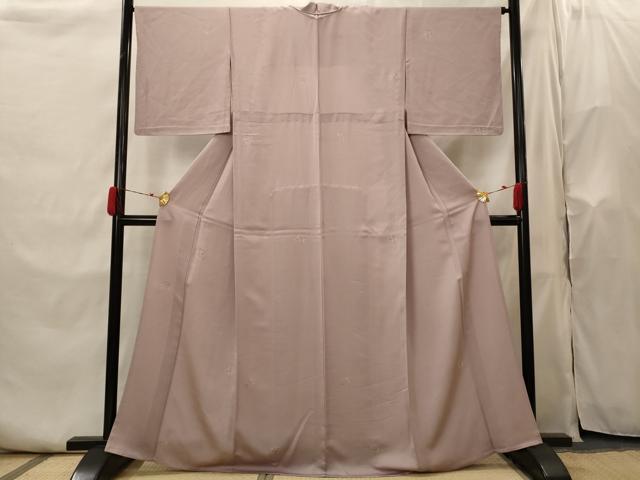 平和屋着物▽上質な小紋　単衣　花丸文　金彩　正絹　逸品　AABI0140st