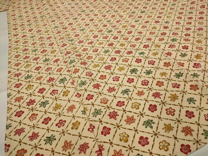 平和屋着物▽上質な小紋　単衣　天井花文　正絹　逸品　AABI0152st