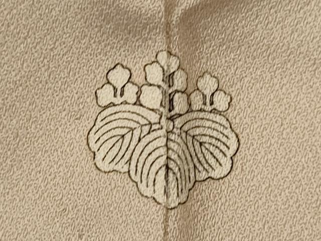 平和屋着物▽訪問着　単衣　友禅　風景花松文　金糸　正絹　逸品　AABI0169st