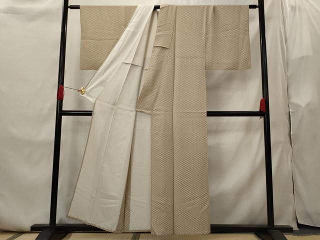平和屋着物▽江戸小紋　単衣　花尽くし　正絹　逸品　AABI0174st