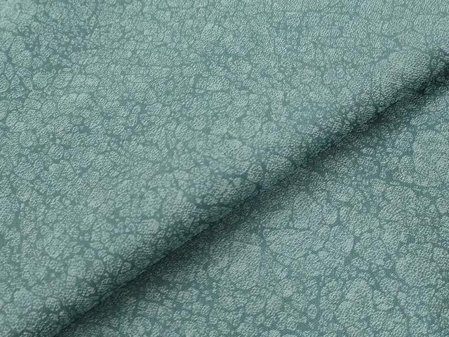 平和屋着物▽上質な色無地　単衣　石畳地紋　御召茶色　正絹　逸品　AABI0175st