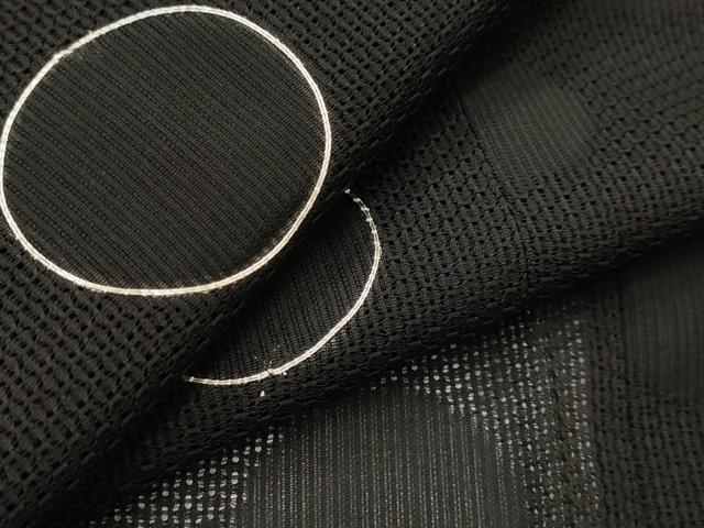 平和屋着物▽道行コート　スリーシーズン　春夏秋　塵除け　駒刺繍　丸文　正絹　逸品　AABI0191st