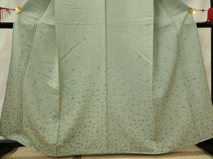 平和屋着物▽訪問着　単衣　刺繍　あられ　正絹　逸品　未使用　AABI0197st