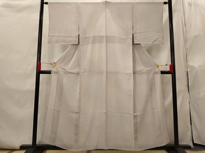 平和屋着物▽上質な小紋　単衣　草葉地紋　暈し染め　やまと誂製　正絹　逸品　AABI0208st