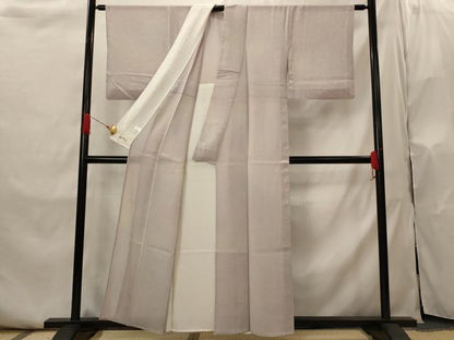 平和屋着物▽上質な小紋　単衣　草葉地紋　暈し染め　やまと誂製　正絹　逸品　AABI0208st