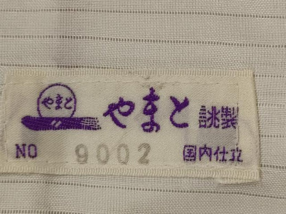 平和屋着物▽上質な小紋　単衣　草葉地紋　暈し染め　やまと誂製　正絹　逸品　AABI0208st