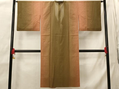平和屋着物▽道行コート　スリーシーズン　春夏秋　塵除け　暈し染め　正絹　逸品　AABI0210st