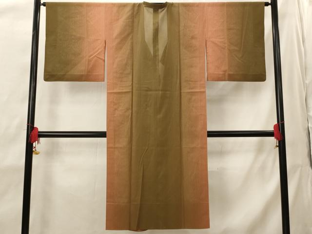 平和屋着物▽道行コート　スリーシーズン　春夏秋　塵除け　暈し染め　正絹　逸品　AABI0210st
