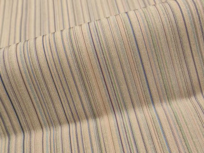 平和屋着物▽二部式　道行コート　スリーシーズン　春夏秋　塵除け　縞　正絹　逸品　AABI0211st