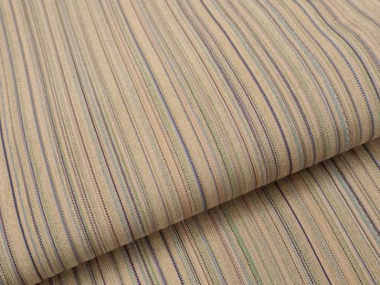 平和屋着物▽二部式　道行コート　スリーシーズン　春夏秋　塵除け　縞　正絹　逸品　AABI0211st