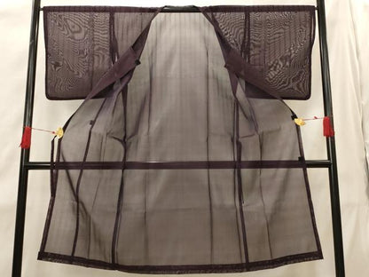 平和屋着物▽道行コート　スリーシーズン　春夏秋　塵除け　正絹　逸品　AABI0212st