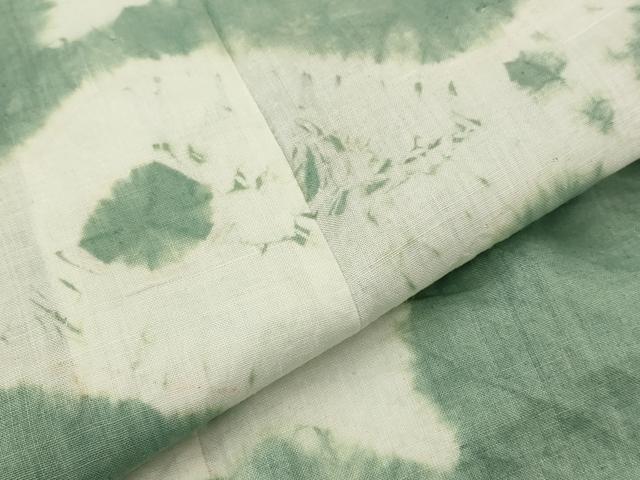 平和屋着物∴夏物 浴衣 有松鳴海絞り 訪問着 魚 綿 逸品 AABI0214st
