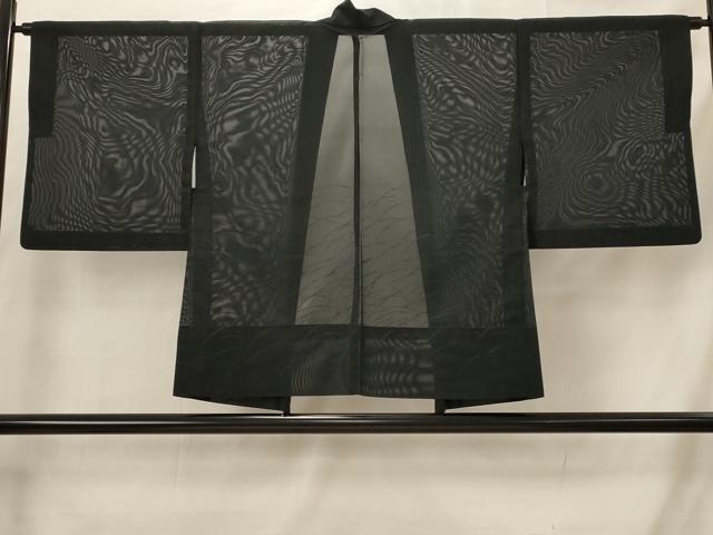 平和屋着物▽羽織　スリーシーズン　春夏秋　塵除け　芝草文　正絹　逸品　AABI0215st