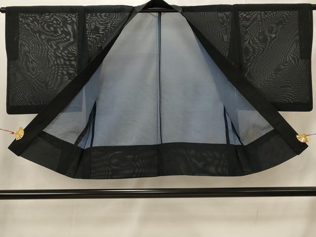 平和屋着物▽羽織　スリーシーズン　春夏秋　塵除け　芝草文　正絹　逸品　AABI0215st