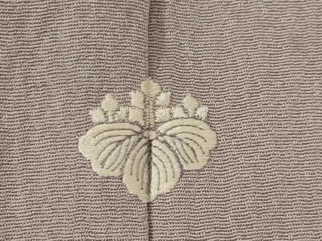 平和屋着物▽訪問着　単衣　刺繍　楽器花文　金糸　正絹　逸品　AABI0221st