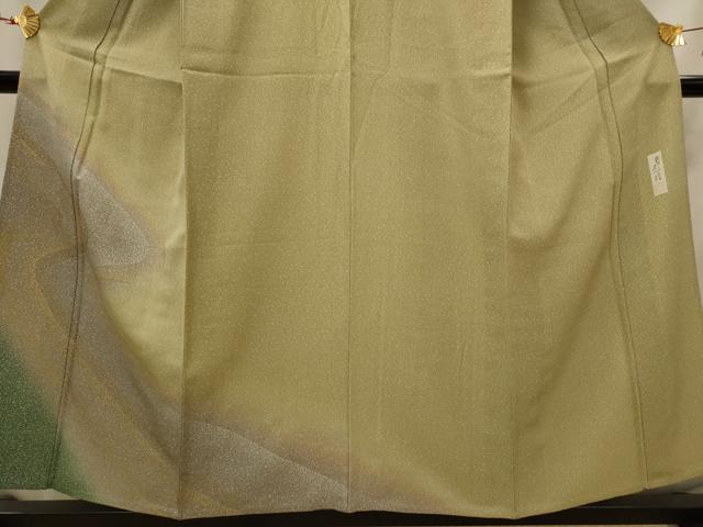 平和屋着物▽伝統工芸士　服部光擴　訪問着　単衣　流水文　金彩　正絹　逸品　AABI0222st