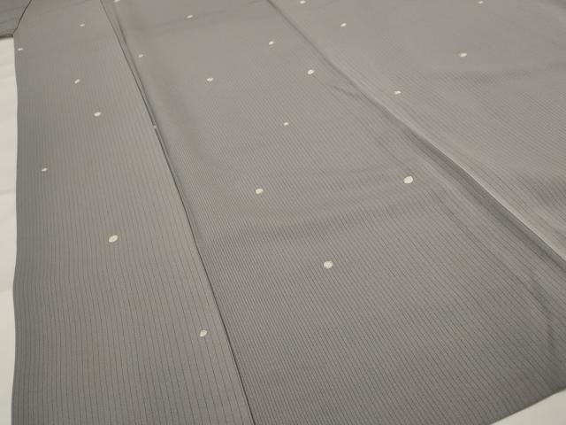 平和屋着物▽上質な小紋　単衣　霰　正絹　逸品　AABI0225st