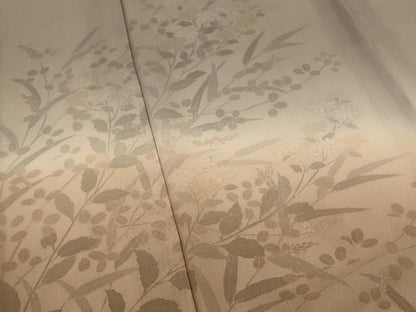 平和屋着物▽訪問着　無双　紗袷　紗×絽　草花文　暈し染め　正絹　逸品　AABI0226st