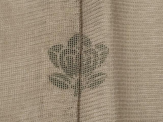 平和屋着物▽訪問着　無双　紗袷　紗×絽　草花文　暈し染め　正絹　逸品　AABI0226st