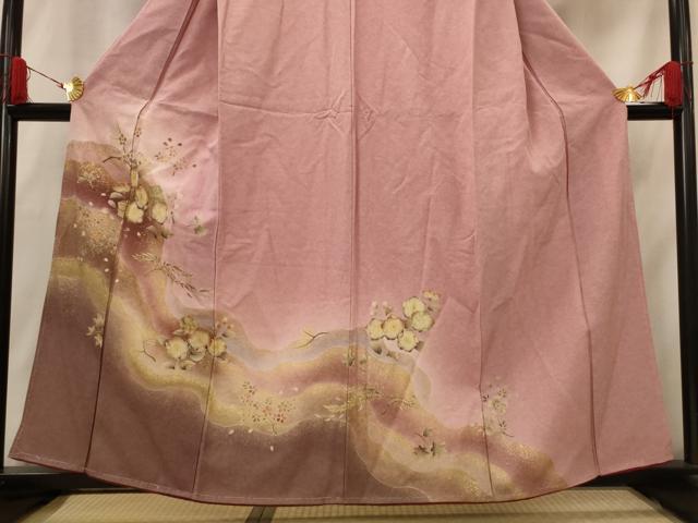 平和屋着物□訪問着 辻が花文 暈し染め 金彩 正絹 逸品 未使用