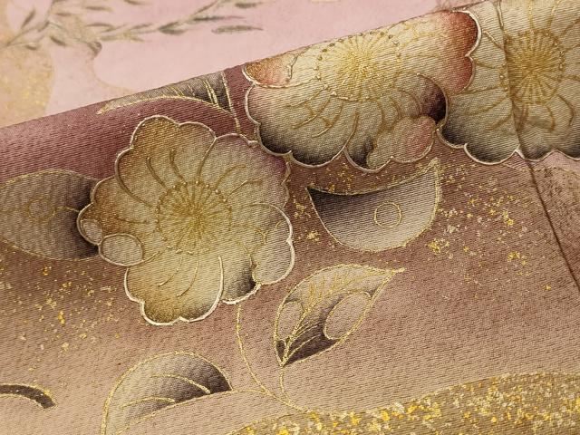 平和屋着物■訪問着　辻が花文　暈し染め　金彩　正絹　逸品　未使用　AABI0235st 平和屋着物□訪問着 辻が花文 暈し染め 金彩 正絹 逸品 未使用