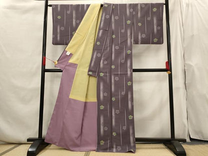 平和屋着物■小紋　舞花文　洗える着物　AABI0241st