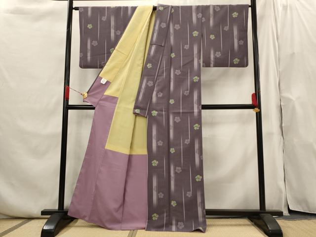 平和屋着物■小紋　舞花文　洗える着物　AABI0241st