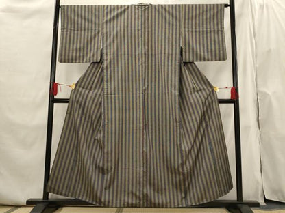 平和屋着物■上質な紬　間道　正絹　逸品　AABI0247st