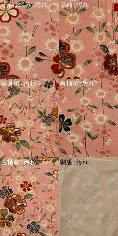 平和屋着物■上質な小紋　草花文　金銀彩　正絹　逸品　AABI0248st 平和屋着物□上質な小紋 草花文 金銀彩 正絹 逸品 AABI0248st