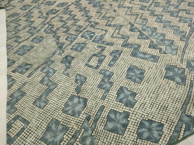 平和屋着物■上質な小紋　幾何学文様　正絹　逸品　AABI0249st 平和屋着物□上質な小紋 幾何学文様 正絹 逸品 AABI0249stの通販 by