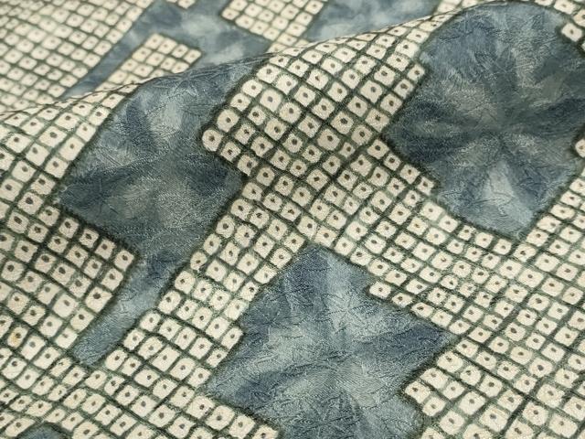 平和屋着物□上質な小紋 幾何学文様 正絹 逸品 AABI0249st