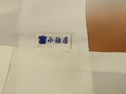 平和屋着物■上質な小紋　扇面花文　正絹　逸品　AABI0251st